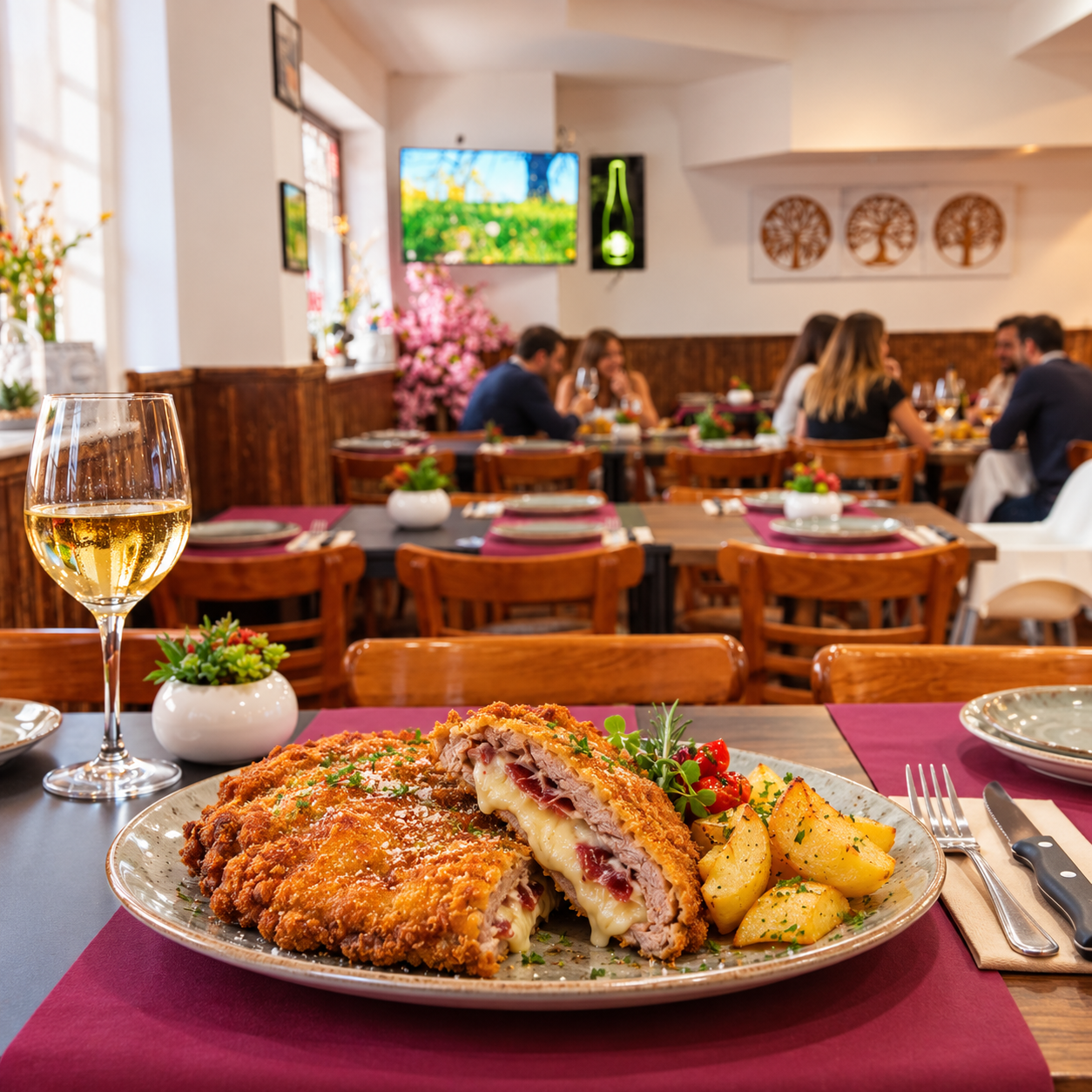 Cachopo de GastroBar21 con ambiente en Avenida de la Constitución 21